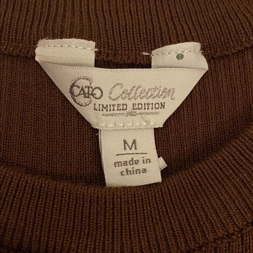 Cato Brown Ruffle Sleeve Top - Picture 7 of 10